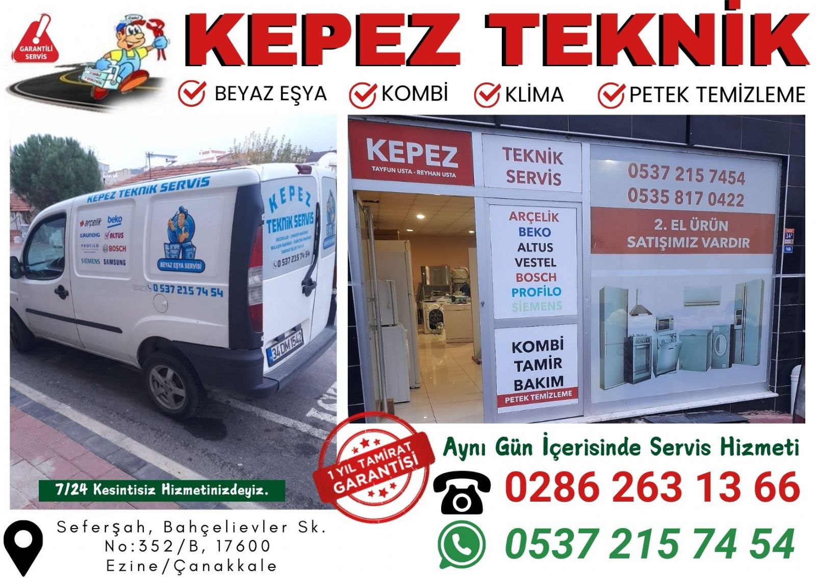 Ezine Buzdolabı Servisi